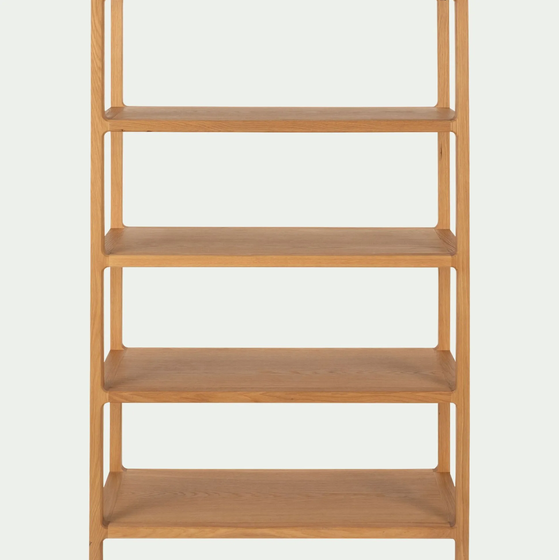 Bibliothèque 4 étagères en chêne L90xl35,5xH143,5cm - bois clair