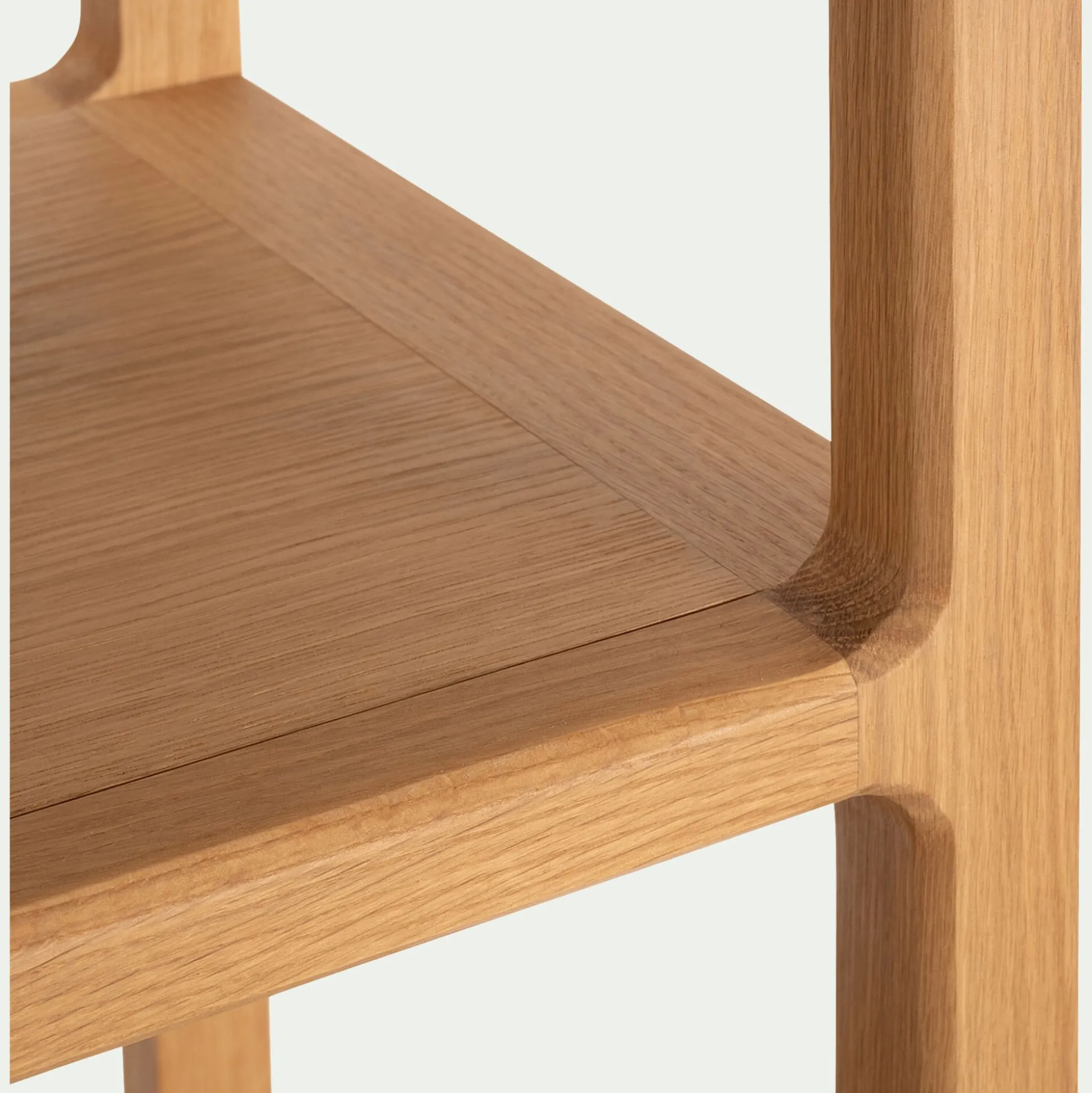 Bibliothèque 4 étagères en chêne L90xl35,5xH143,5cm - bois clair