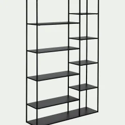 Bibliothèque en acier - noir