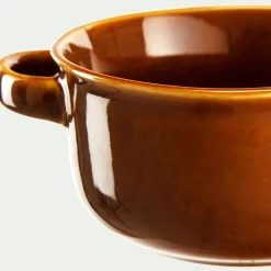 Bol à soupe avec anse D13,5cm - brun rustrel