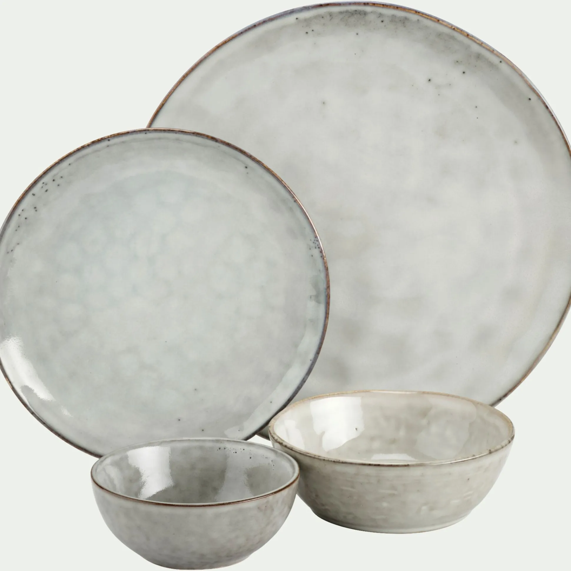 Bol en grès D14cm - vert