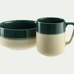 Bol en grès D14,5cm - vert oyat