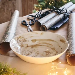 Bol marbré en grès D18,5cm - beige alpilles