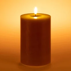 Bougie à LED D10XH15cm - vert