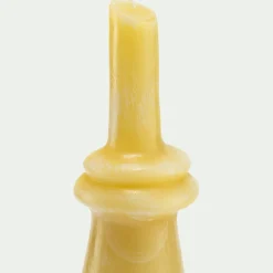 Bougie déco contemporaine H26cm - beige
