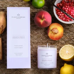 Bougie parfumée senteur Grenade Hibiscus 180g