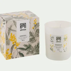 Bougie parfumée senteur mimosa 160g