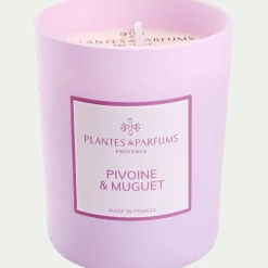 Bougie parfumée senteur Pivoine Muguet 180g