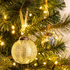 Boule de Noël en verre D7,5cm - transparent