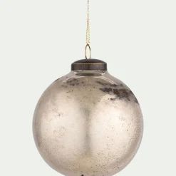 Boule de Noël en verre D8cm - doré