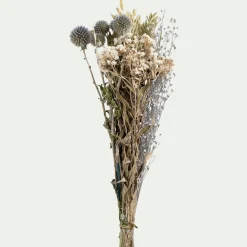 Bouquet de fleurs séchées 35cm - bleu