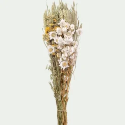 Bouquet de fleurs séchées 35cm - jaune