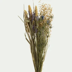 Bouquet de fleurs séchés H35cm - bleu