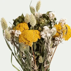 Bouquet de fleurs séchés H55cm - jaune