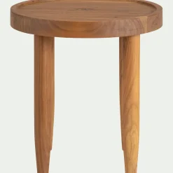 Bout de canapé en acacia D45xH47cm - naturel