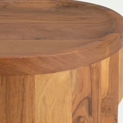 bout de canapé en acacia D35xH45cm - naturel