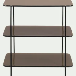 Bout de canapé en acier L30xH55cm - beige