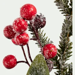 Branchage de Noël artificiel à piquer H24cm - vert