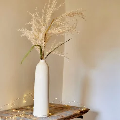 Branchage de Noël artificiel de pampa H114cm - blanc