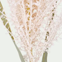 Branchage de Noël artificiel de pampa H114cm - blanc
