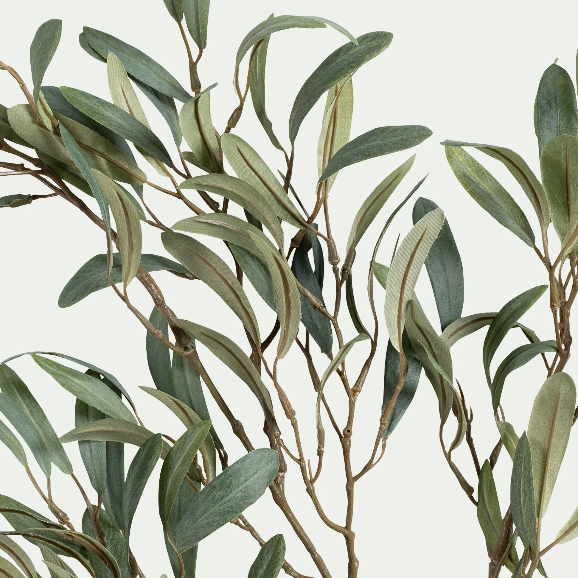 Branche d'olivier artificielle H122cm - vert