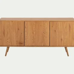 Buffet 3 portes effet bois - bois clair