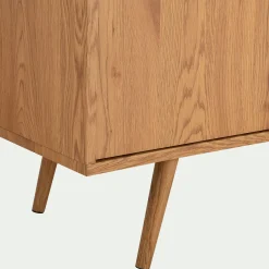 Buffet 3 portes effet bois - bois clair