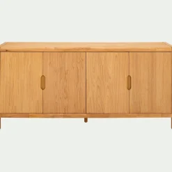 Buffet 4 portes en chêne massif - bois clair