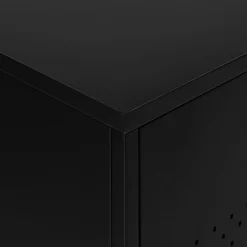 Buffet 3 portes en tôle d'acier - noir