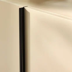 Buffet bas 4 portes en bois - beige