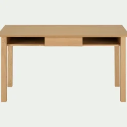 Bureau avec tiroir en bois L140cm - bois clair