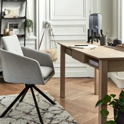 Bureau avec tiroir en bois L140cm - bois clair