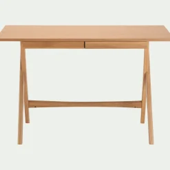 Bureau en chêne L110cm - bois clair