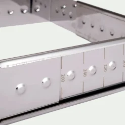 Cadre à opéra réglable en inox L16cm à L28cm - argenté