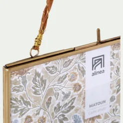 Cadre carré en laiton 20x20cm - doré