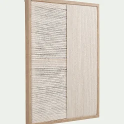 Cadre décoratif en corde 45x60cm - beige
