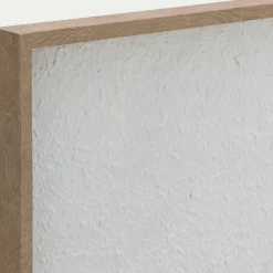 Cadre décoratif relief vague en papier de riz 60x80cm - blanc