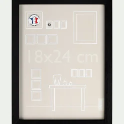 Cadre photo en bois 18x24cm - noir