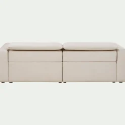 Canapé 3 places 2 relax en tissu - beige roucas