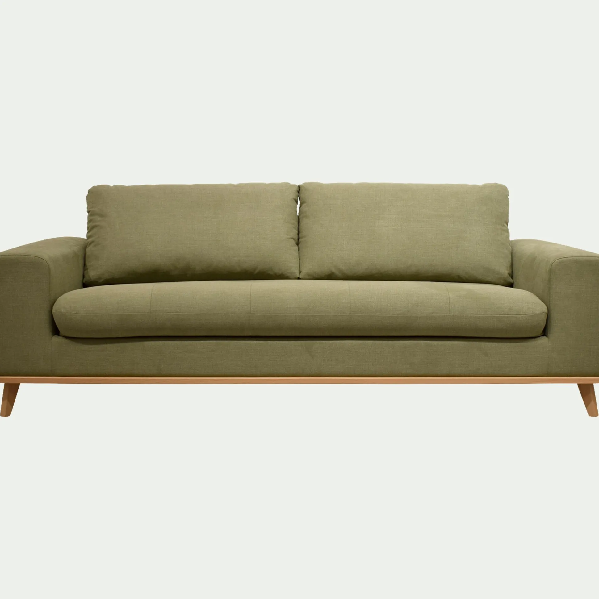 Canapé 4 places convertible en tissu Cosmo - vert kaki