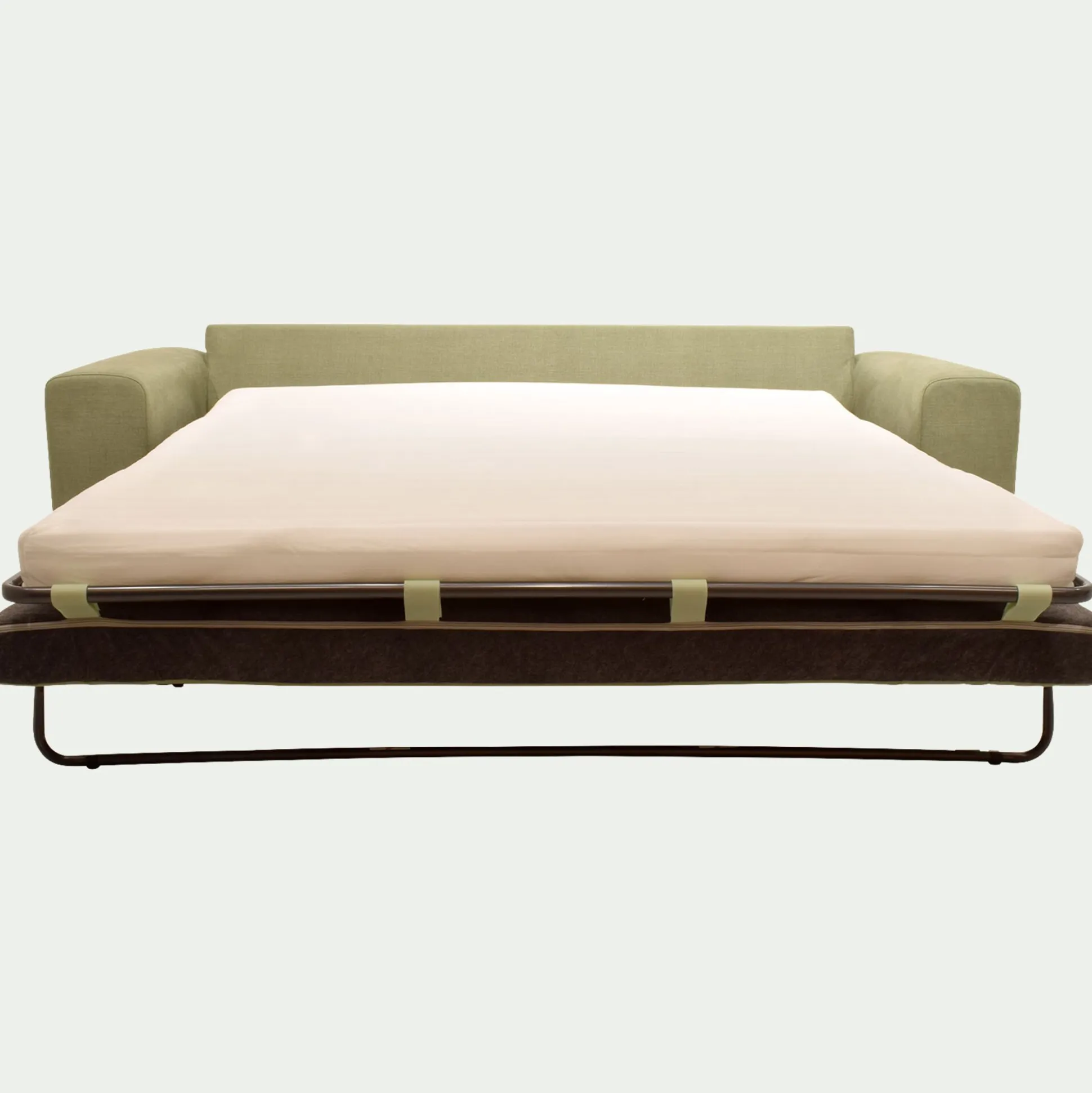 Canapé 4 places convertible en tissu Cosmo - vert kaki