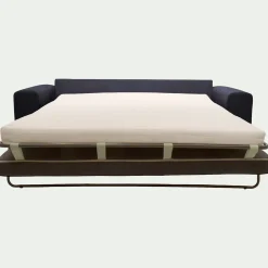 Canapé 4 places convertible en tissu Crown - bleu calabrun