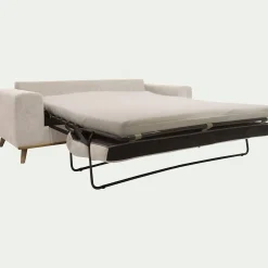 Canapé 3 places convertible en tissu Storm - beige roucas