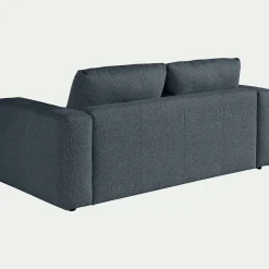 Canapé 3 places convertible bouclette dasco - bleu