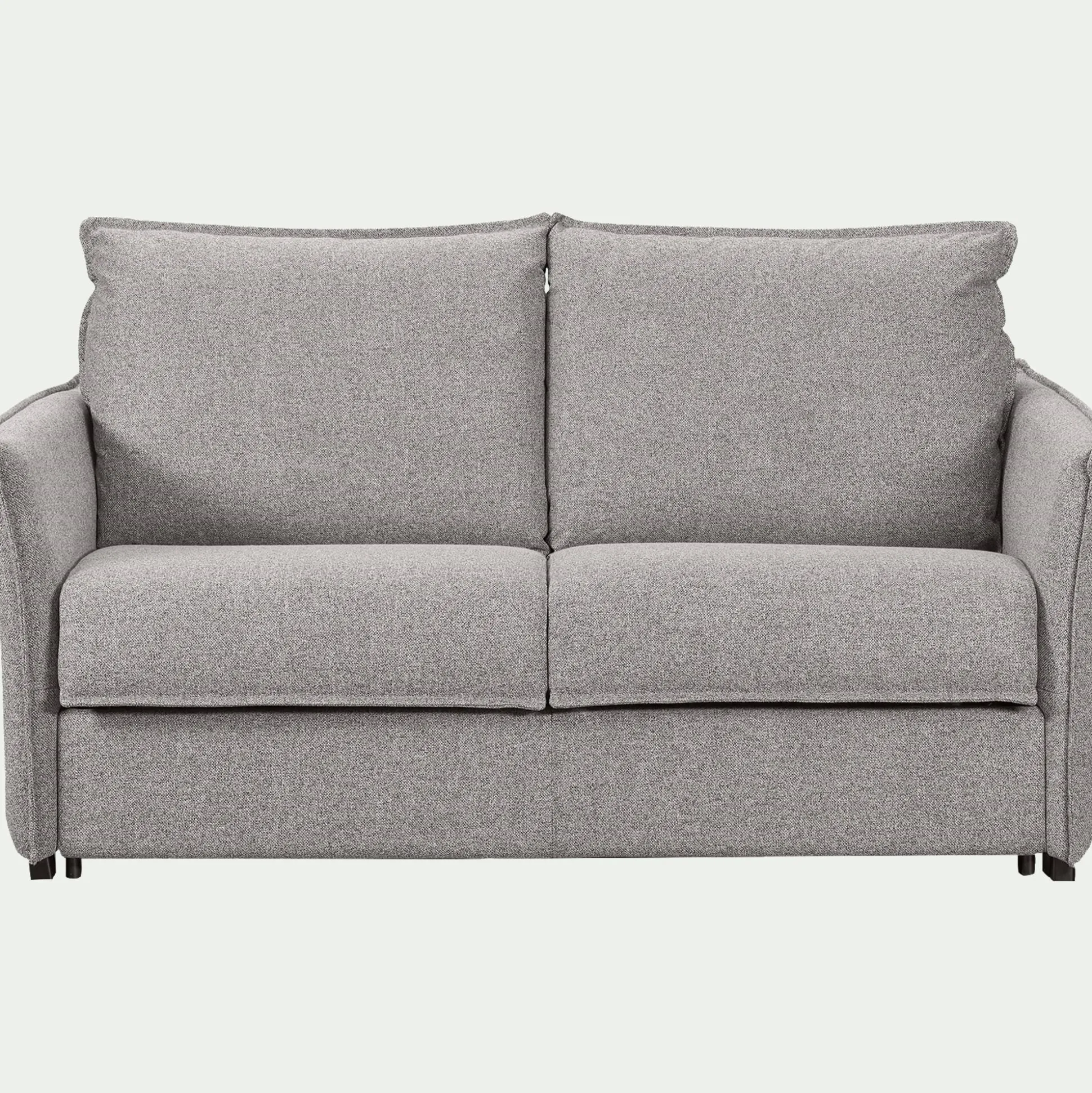 Canapé 4 places convertible en tissu Sogno avec matelas densité 35kg/m3 - gris moyen