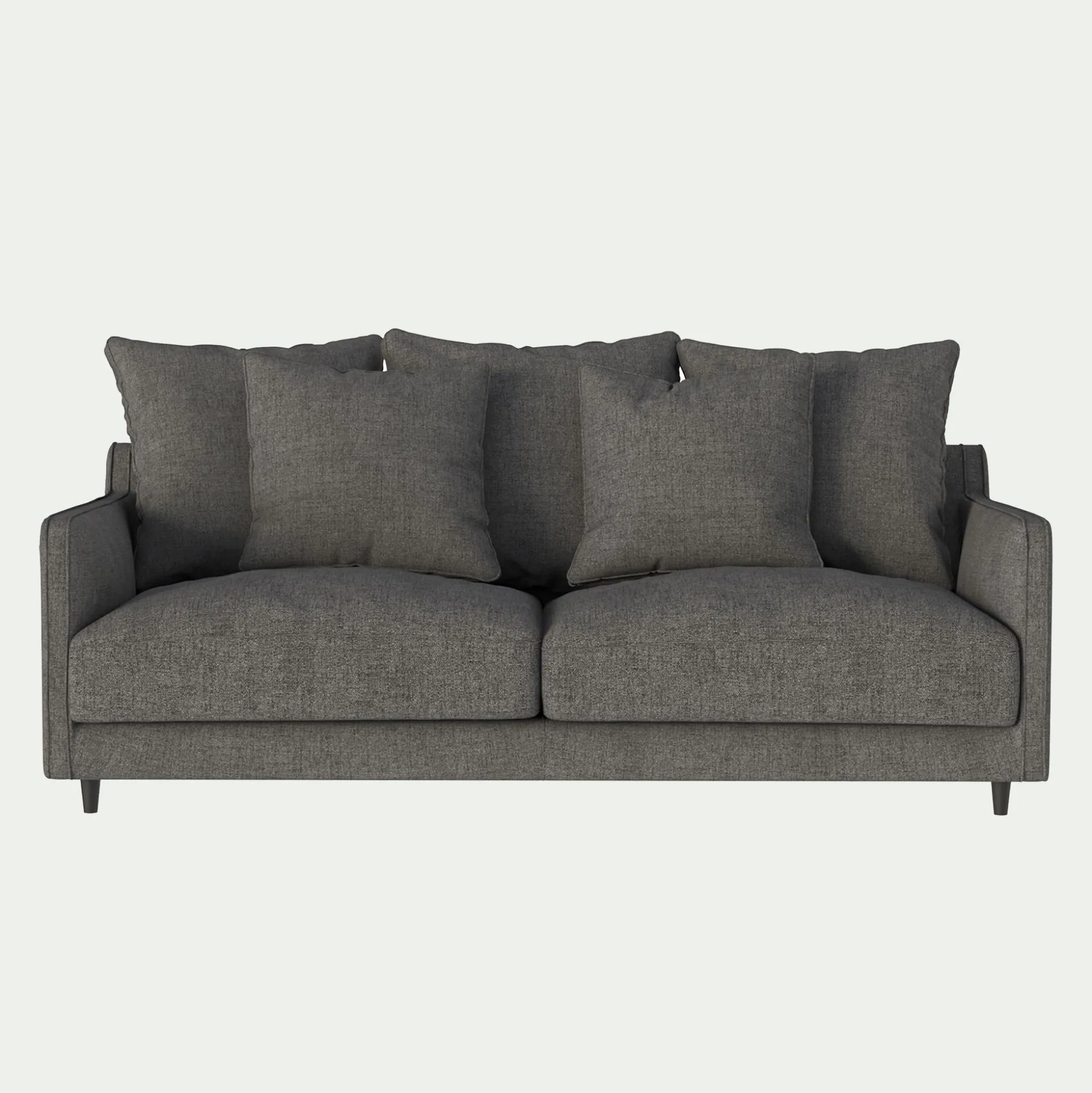 Canapé 3 places convertible en tissu - gris restanque