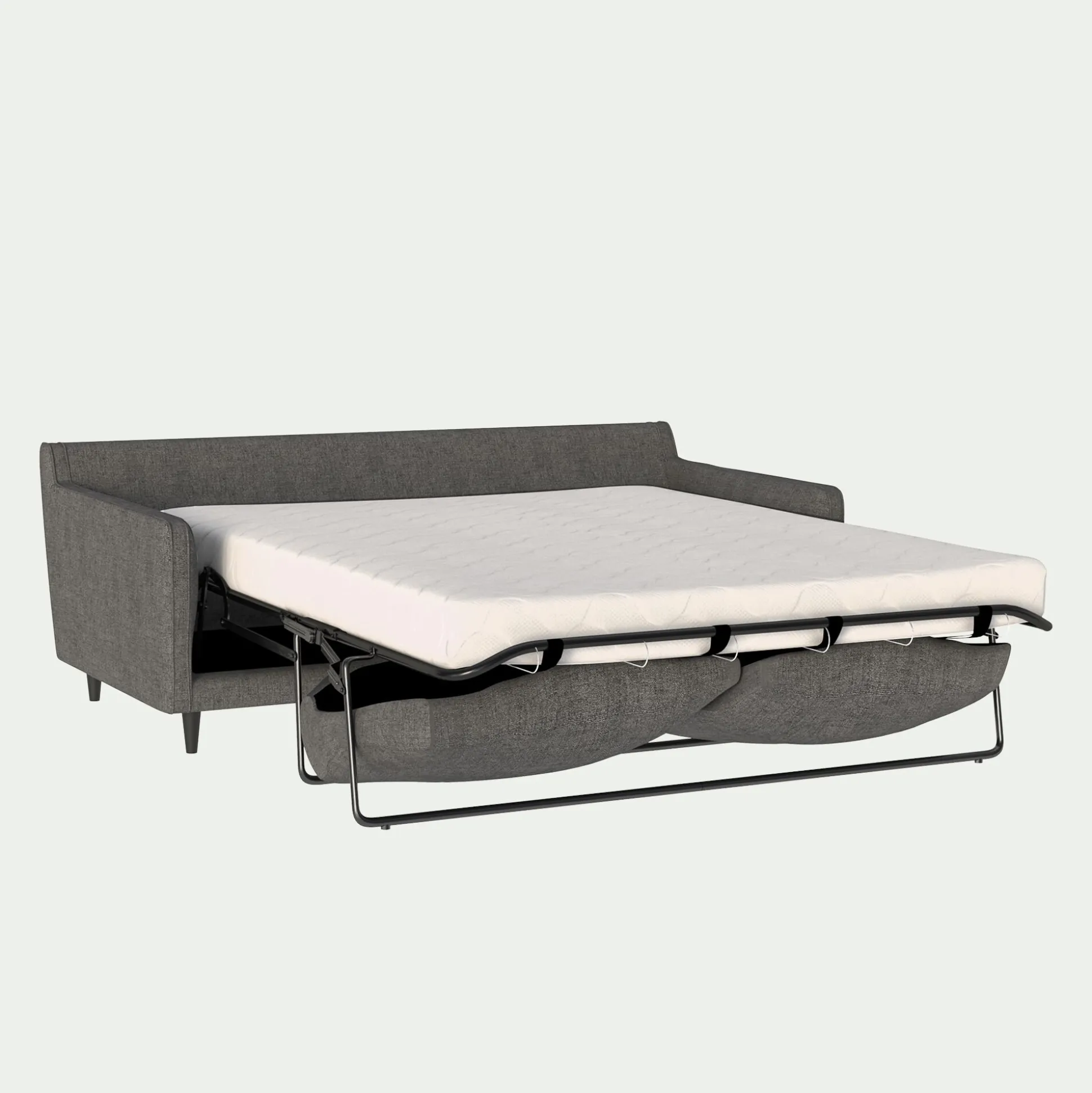 Canapé 3 places convertible en tissu - gris restanque