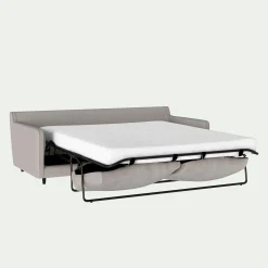 Canapé 4 places convertible en tissu - gris borie