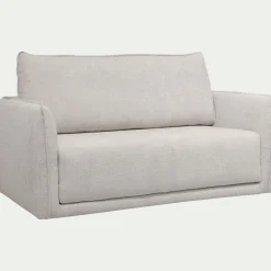 Canapé 2 places convertible en tissu Eden - beige alpilles