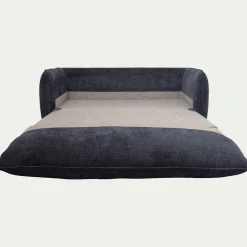 Canapé 3 places convertible en tissu Eden - bleu marine